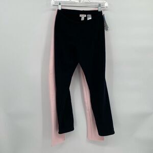 Cat & Jack Fleece Lined Leggings Pants Black Pink Lot of 2 Girls XL 14/16